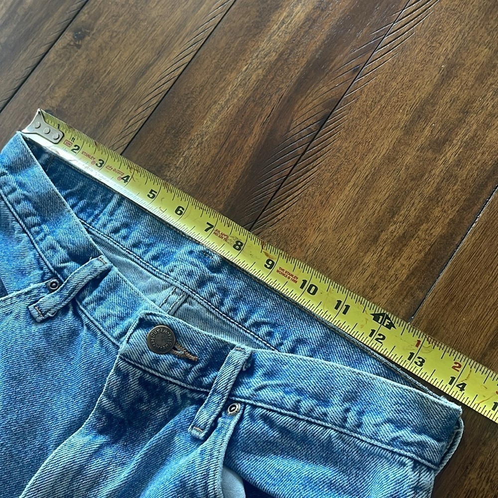 WRANGLER MENS BLUE DENIM JEANS sz 30 x 27 (read description) - Picture 9 of 15